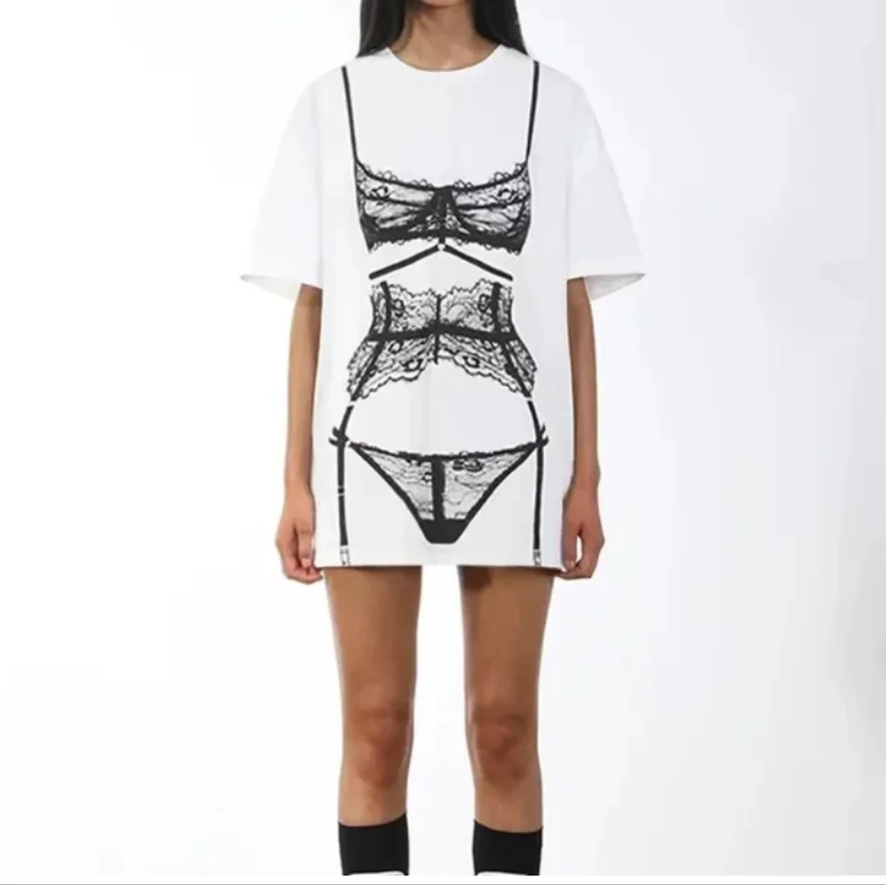 Women's White Graphic Short Sleeve Tee - Picture 3 of 8